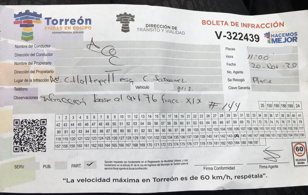 Ciudadana en Torreón es infraccionada sin fundamentos El Siglo de Torreón