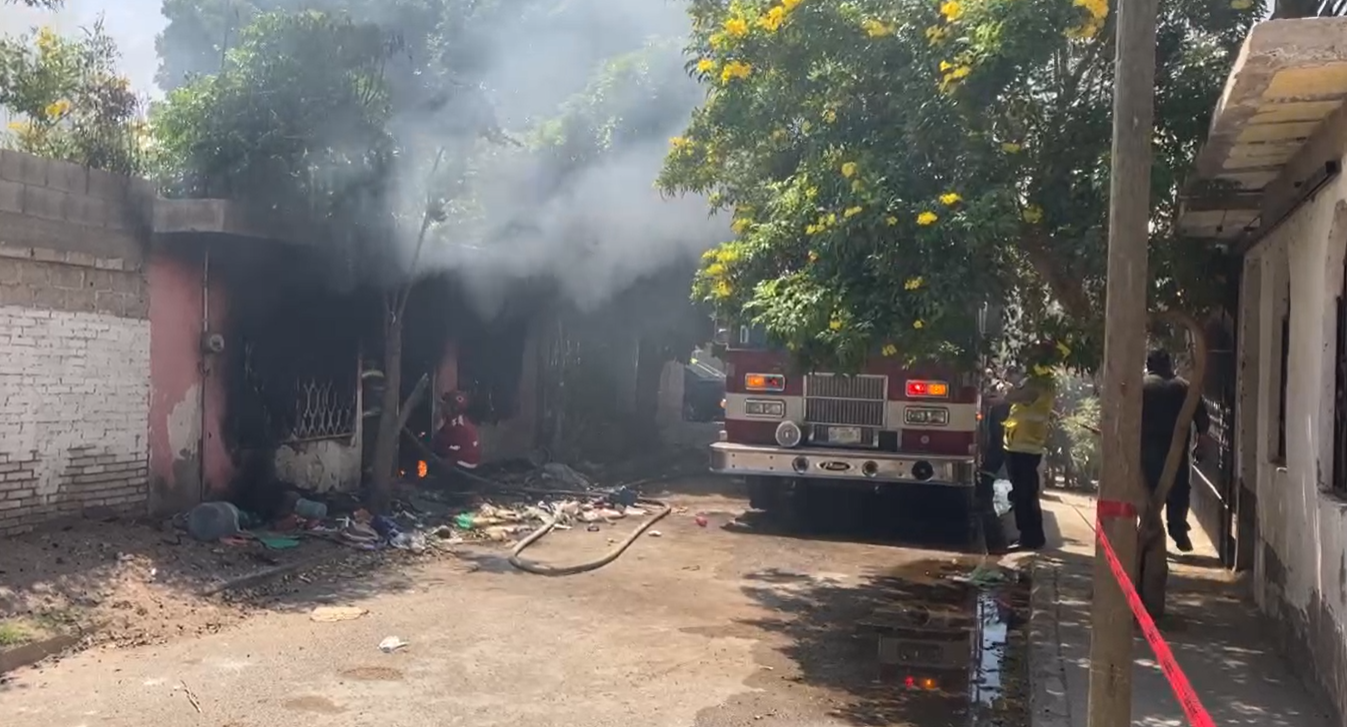 Incendio en la colonia Nuevo Refugio de Gómez Palacio