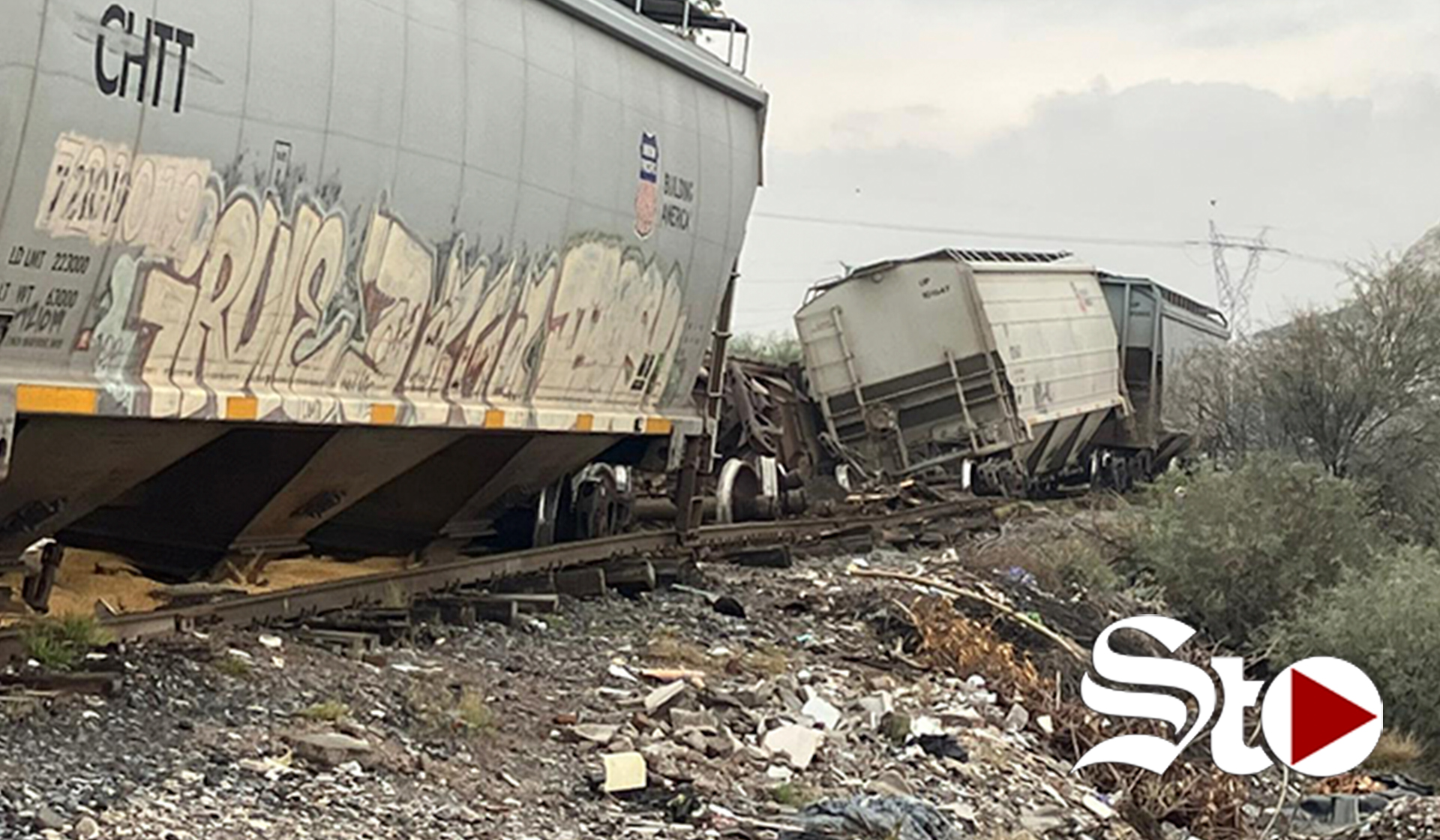 Se descarrila el tren en la colonia El Consuelo de Gómez Palacio