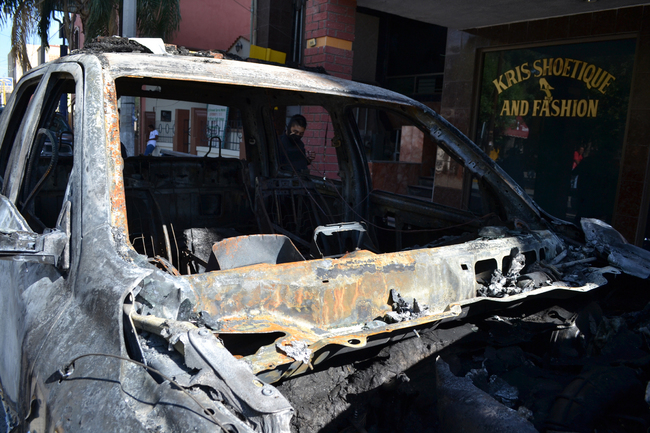 Incendian patrullas de la Policía Estatal en Lerdo El Siglo de Torreón