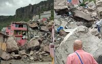 VIDEOS: Cerro del Chiquihuite en Tlalnepantla se desgaja y sepulta viviendas