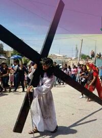 Invitan a feligreses a Viacrucis en Matamoros