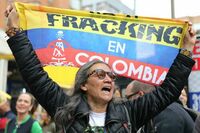 Opositores del fracking se manifiestan en Colombia