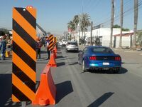 Delimitan zona de excavaciones para el Sistema Vial Cuatro Caminos en Torreón