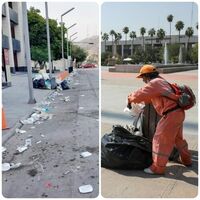 Retiran gran cantidad de basura tras concierto de Julión Álvarez en Torreón
