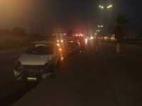 Se registra doble choque en Ramos Arizpe