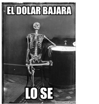 Usuarios de las redes sociales se mostraron sin esperanza de que el dólar baje. 