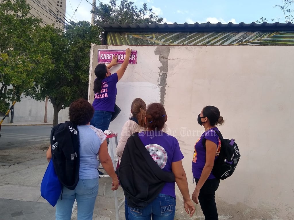 En Matamoros también renombran calles por feminicidios