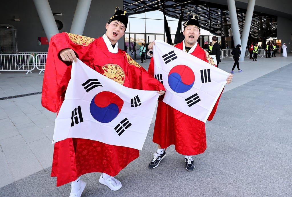 La afición del Korea Vs. Uruguay