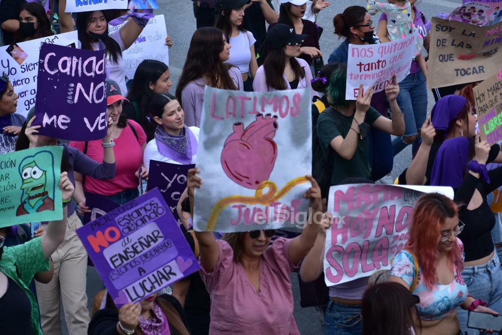 Marcha por el Día Internacional de la Mujer en Monclova