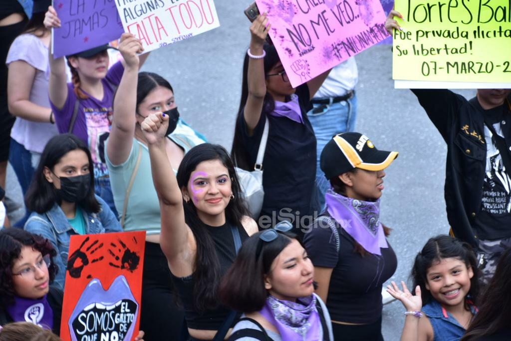 Marcha por el Día Internacional de la Mujer en Monclova