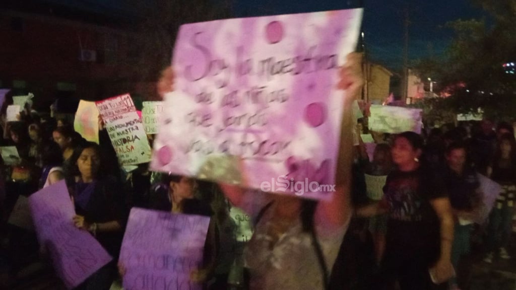 Marcha por el Día Internacional de la Mujer en Piedras Negras