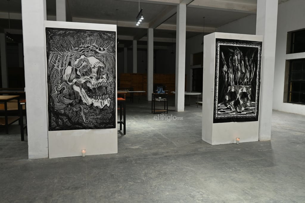 Inauguran exposición de grabados sobre el Día de Muertos en Torreón