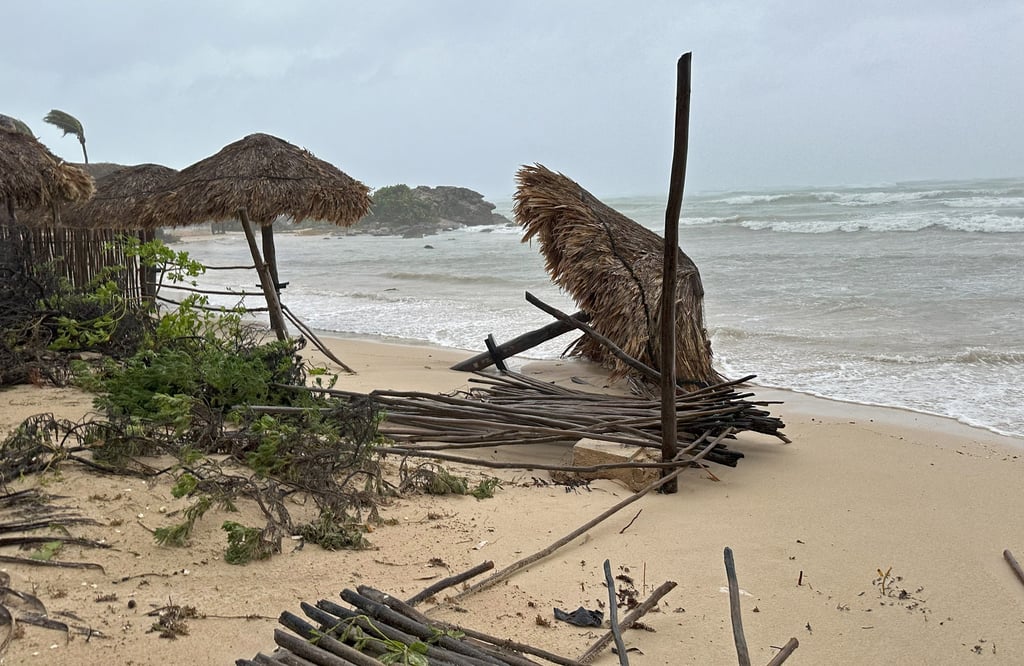 Beryl deja afectaciones en Península de Yucatán