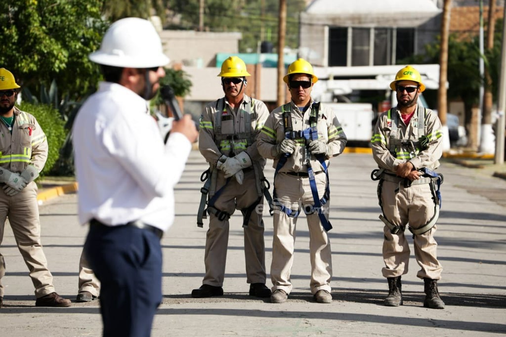 Operativo de CFE en Gómez Palacio