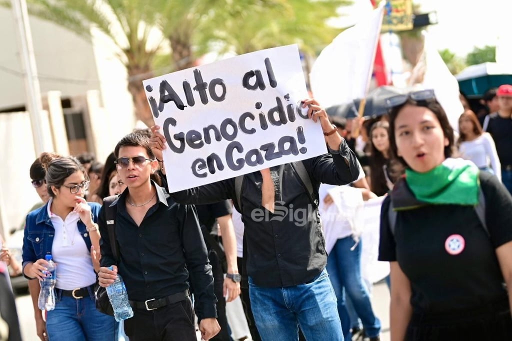 Estudiantes exigen alto a genocidio en Palestina y a violencia en México