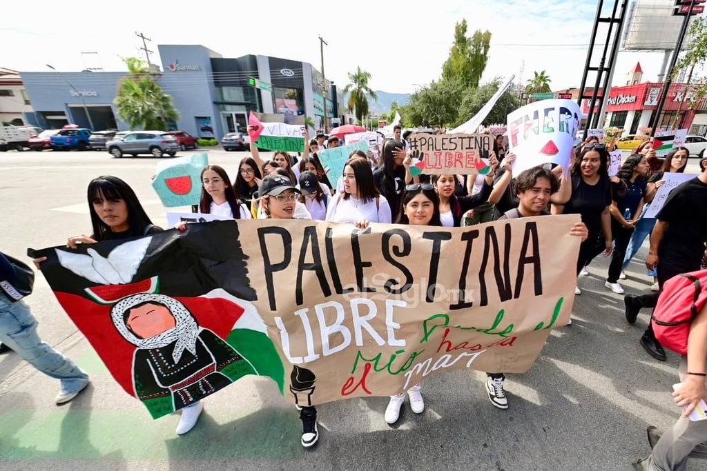 Estudiantes exigen alto a genocidio en Palestina y a violencia en México