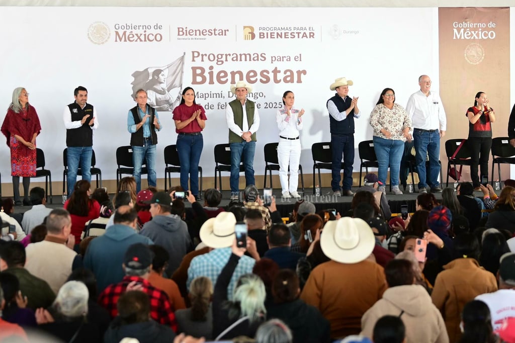 Este 23 de febrero se presenta la presidenta de México, Claudia Sheinbaum en Bermejillo, Durango, como parte de su gira por el estado en un evento de los Programas del Bienestar