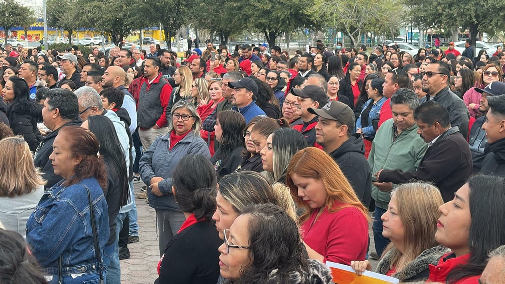 Maestros protestan en Monclova contra reforma a la Ley del ISSSTE 2025