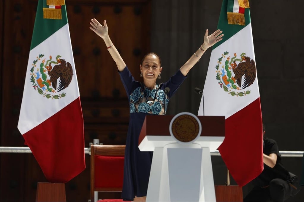 Claudia Sheinbaum ofrece mensaje en el Zócalo tras exención de aranceles