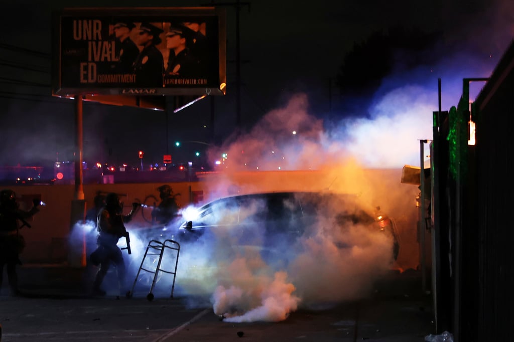 Trump culpa a la 'izquierda radical' de instigar y financiar las protestas de Los Ángeles