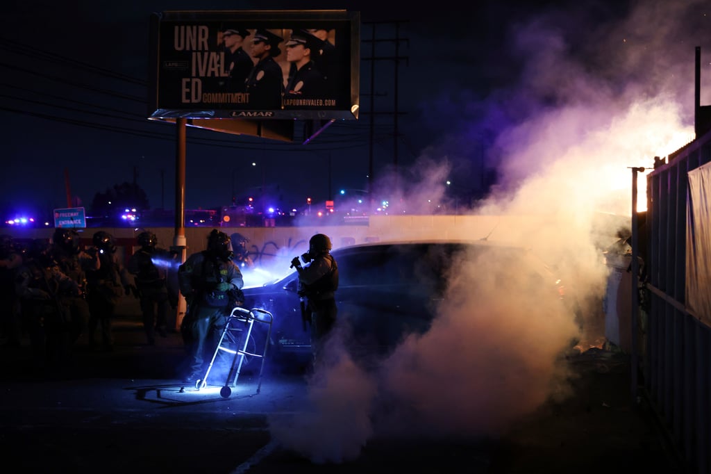 Trump culpa a la 'izquierda radical' de instigar y financiar las protestas de Los Ángeles