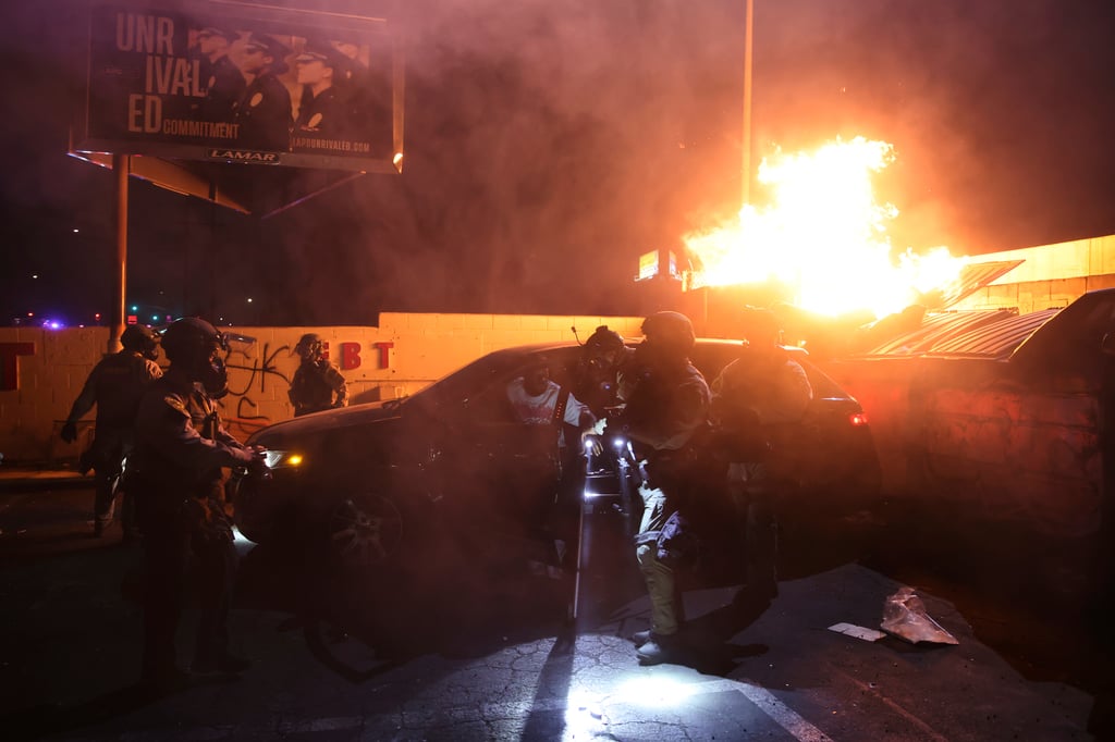 Trump culpa a la 'izquierda radical' de instigar y financiar las protestas de Los Ángeles