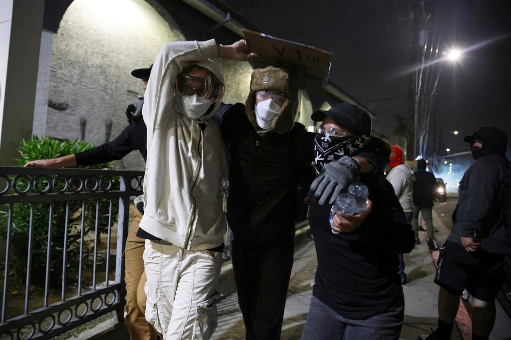 Trump culpa a la 'izquierda radical' de instigar y financiar las protestas de Los Ángeles