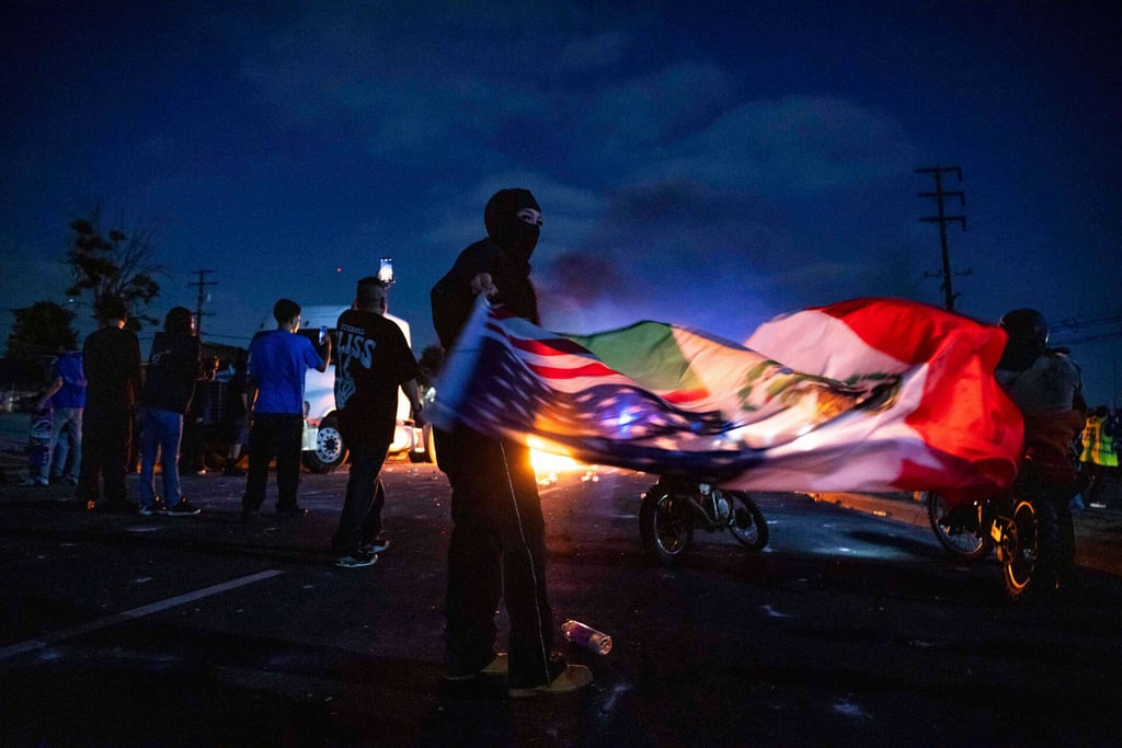 Trump culpa a la 'izquierda radical' de instigar y financiar las protestas de Los Ángeles
