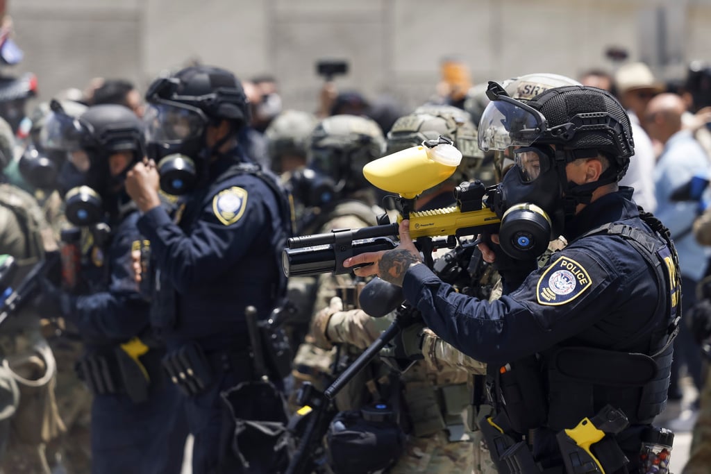 Protestan contra redadas masivas de migrantes en Los Ángeles