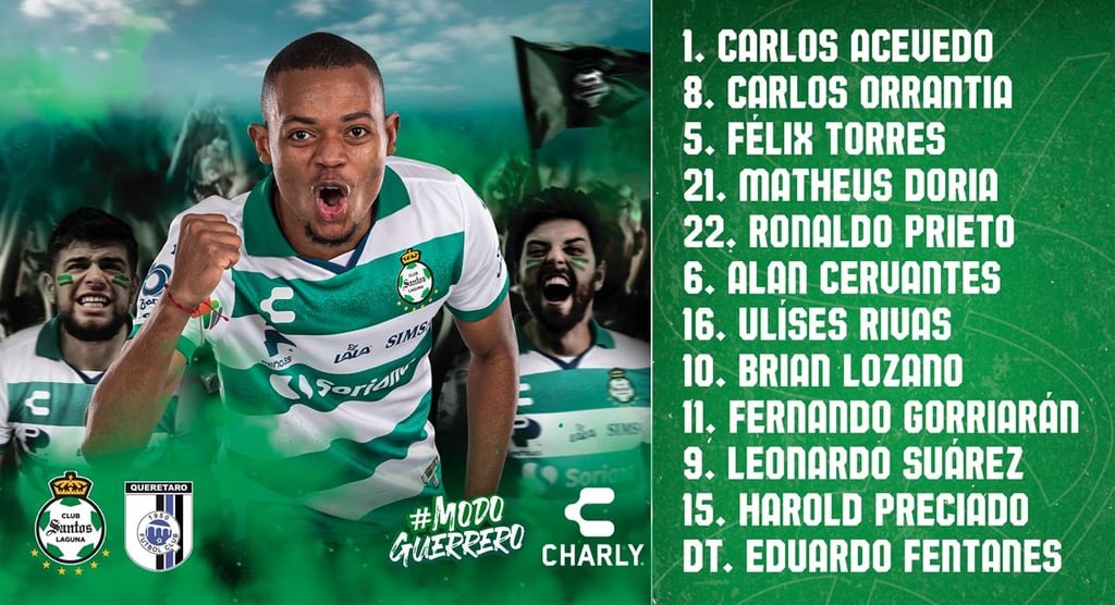 Con gol de Jordan Carrillo, Santos Laguna empata ante Querétaro