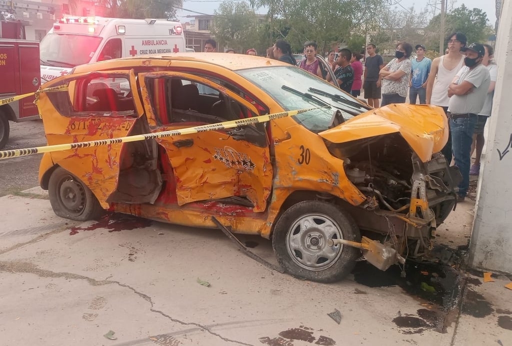 El accidente sucedió en el cruce de la calle 38 y avenida Matamoros, de la colonia Nuevo Torreón.