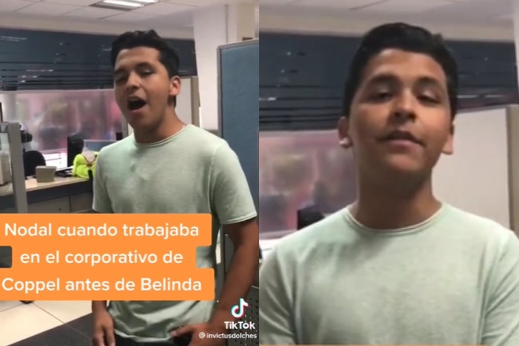 Se revela video de Christian Nodal cantándole a sus compañeros de trabajo antes de ser famoso