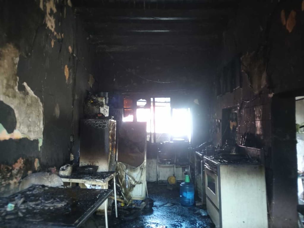 El incendio fue en una casa ubicada en la colonia Cerro de la Cruz.