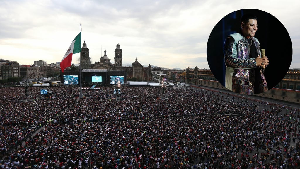 Grupo Firme reúne a 280 mil personas en el Zócalo de la CDMX, reporta Sheinbaum