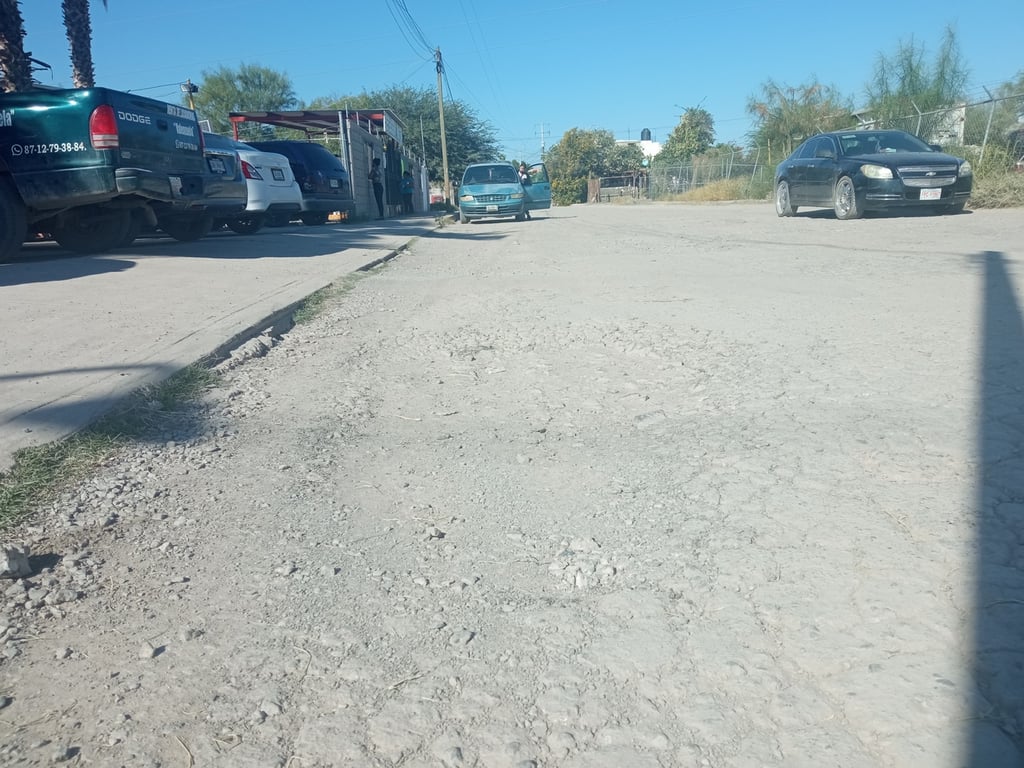 La alumna pidió que pavimenten la calle de su escuela. (EL SIGLO DE TORREÓN)