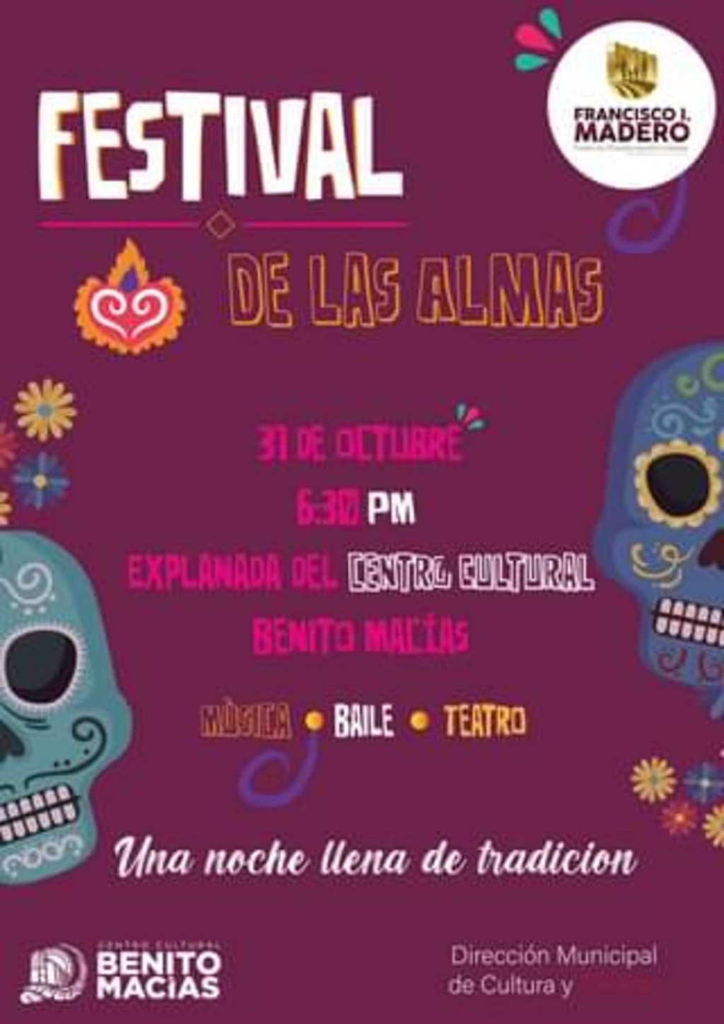 Realizan el Festival de las Almas con diversas presentaciones. (CORTESÍA)