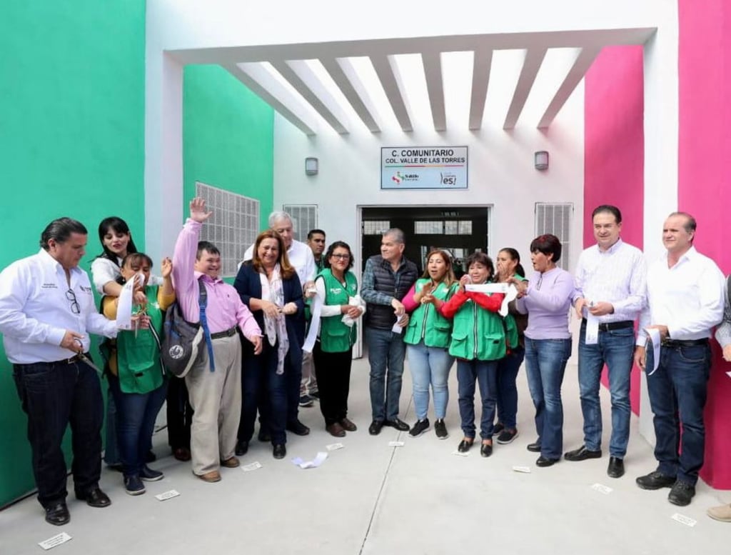 El Centro Comunitario de la colonia Valle de Las Torres, en Saltillo, beneficiará a unas cinco mil personas.