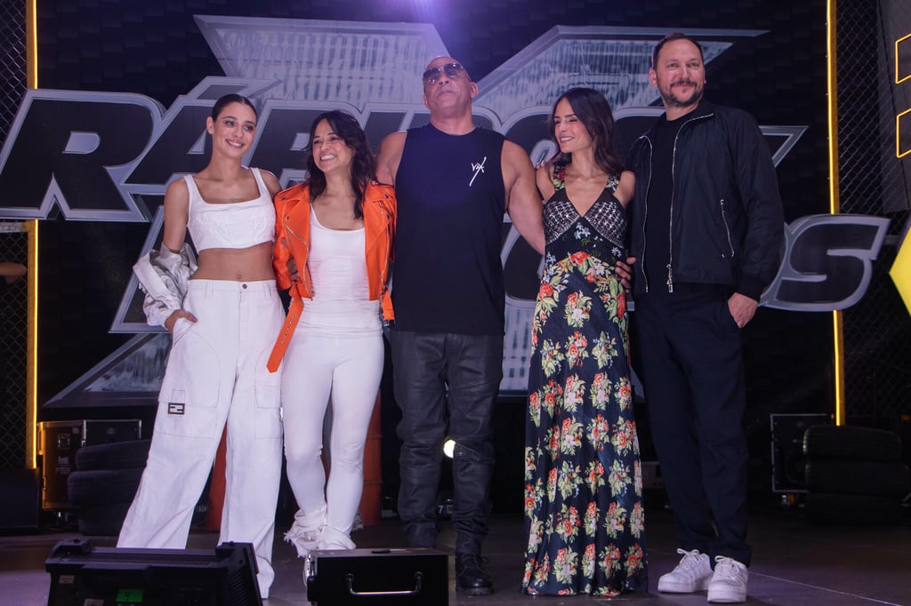 Vin Diesel en CDMX durante la presentación de la décima entrega de la saga Rápidos y Furiosos