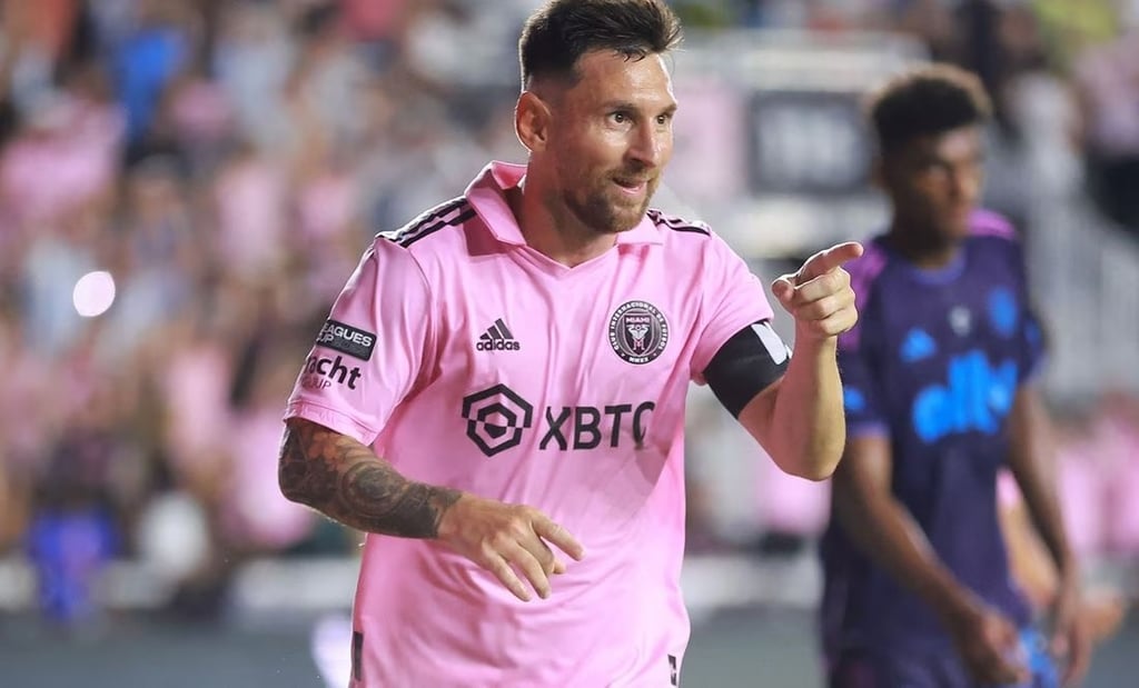 Lionel Messi convirtió el último gol en la goleada a Charlotte FC. (Foto: AFP)