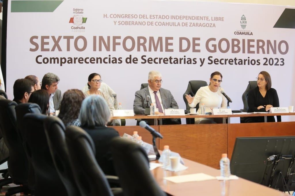 Sonia Villarreal Pérez rindió un informe ante diputadas y diputados de la Sexagésima Segunda Legislatura del Congreso del Estado. (EL SIGLO DE TORREÓN)