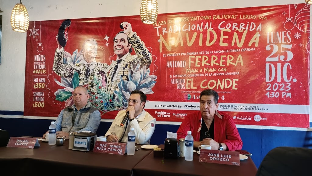 En conferencia de prensa, fueron presentados los detalles de este festejo taurino que busca revivir una fecha muy tradicional en La Laguna (ESPECIAL)