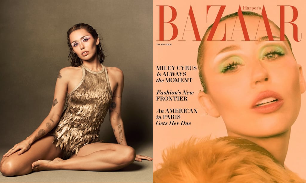 Miley Cyrus posa con espectacular bodysuit en portada de revista