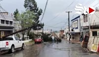 Caos en Saltillo por lluvia, granizo y fuertes vientos