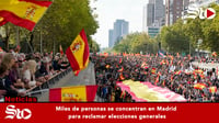 Miles de personas se concentran en Madrid para reclamar elecciones generales