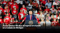 Trump celebra 100 días de regreso en el poder en el estado de Michigan