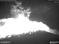 Popocatépetl registra fuerte explosión
