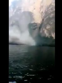 VIDEO: Captan derrumbe en el Cañón del Sumidero
