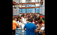VIDEO: Exhiben compras de pánico por desinfectante en Culiacán
