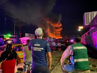 Se registra incendio en parque industrial de Gómez Palacio